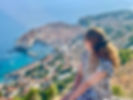 A lady enjoying the view of Dubrovnik's Old Town during Dubrovnik Panorama Tour