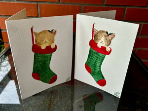 Christmas kitten
