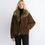Thumbnail: brown fur line jacket front view