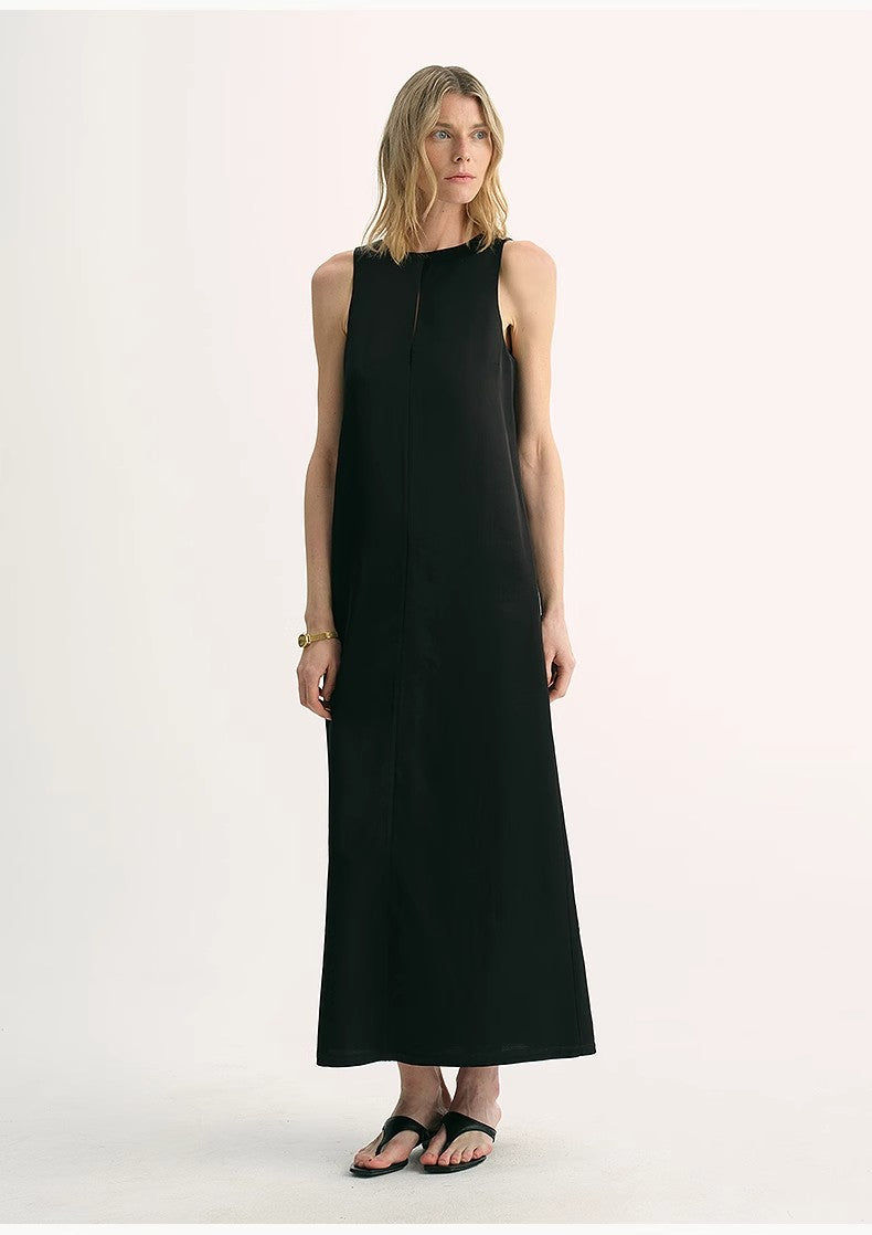 Miniatura: Fireladyfur Women's Imported Acetate Wool A-Line Dress"Corridor Stride"