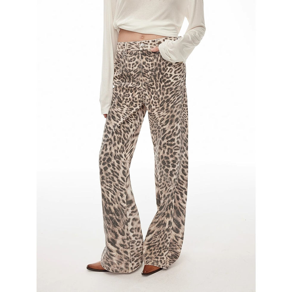 Thumbnail: leopard pants angled view view