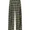 Thumbnail: Olive Plaid Wide-Leg Trousers