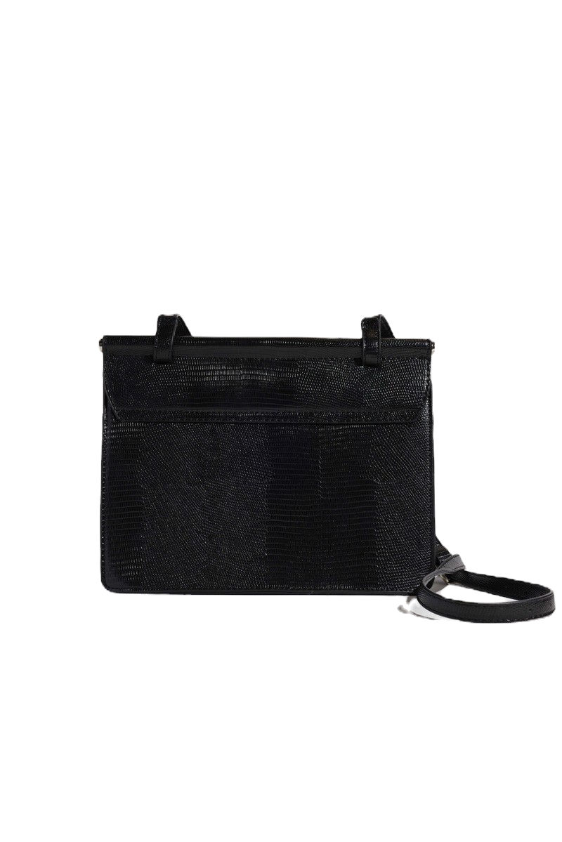 Thumbnail: black back view envelope flap box bag