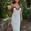 Thumbnail: White Polka Dot Lace Trim Maxi Cami Dress