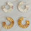 Thumbnail: Crinkled Art Hoop Earrings