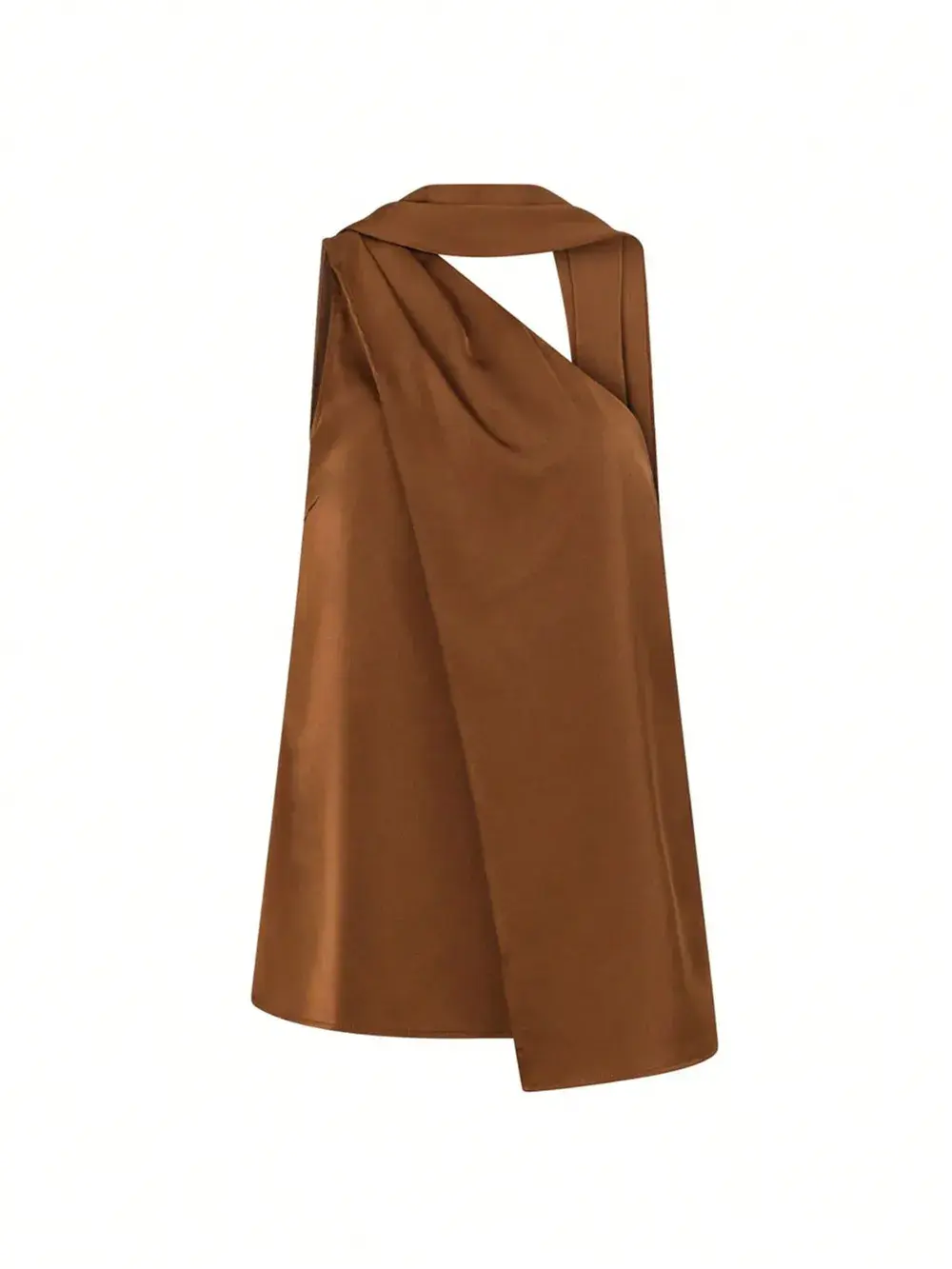 Satin One-Shoulder and Pant Set