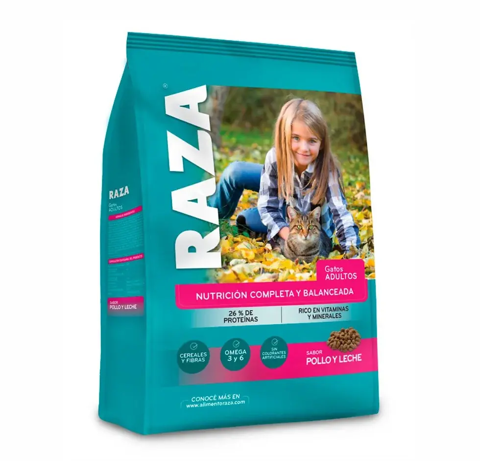 Alimento Para Gatos Raza Pollo Y Leche 10 Kgs