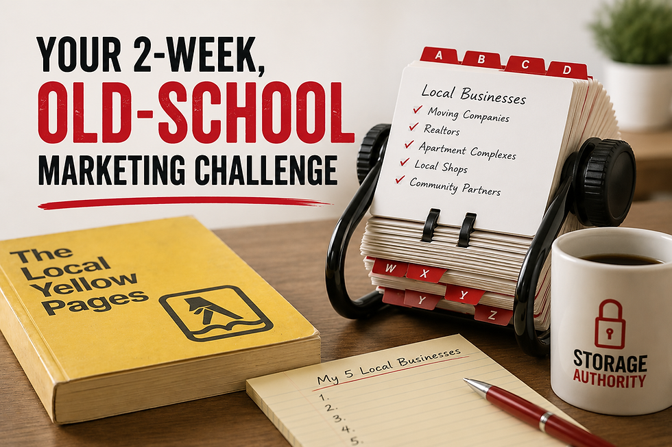 Your 2-Week, Old-School Marketing Challenge