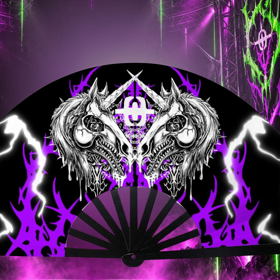 Miniature : Eventail FCKN UNICORN DELTA