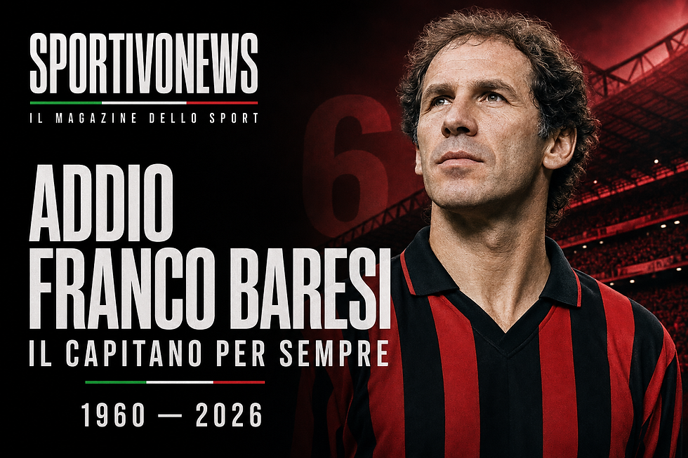 Addio a Franco Baresi, il calcio perde una leggenda: il cuore del Milan si ferma a 66 anni.