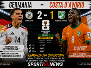 GERMANIA, CARATTERE DA GRANDE SQUADRA: COSTA D’AVORIO KO NEL RECUPERO.