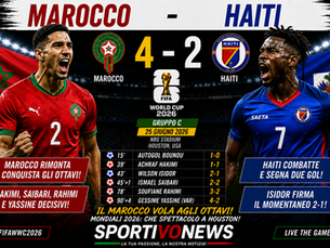 MAROCCO DA APPLAUSI: RIMONTA HAITI 4-2