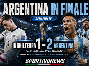 ARGENTINA DA URLO: RIMONTA L’INGHILTERRA E VOLA IN FINALE