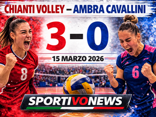 Volley F. B2: Chianti Volley cala il tris e conquista tre punti ai danni dell'Ambra Cavallini.