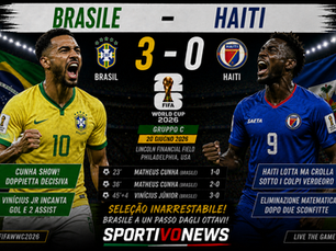 BRASILE, RUGGITO VERDEORO: HAITI TRAVOLTA 3-0.