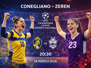 Questa sera alle 20.30, al Palaverde di Treviso, va in scena una sfida tra giganti: Conegliano-Zeren Spor.