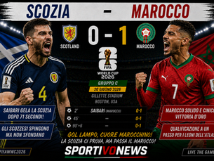 MAROCCO, COLPO DA KO: SCOZIA BATTUTA 1-0.