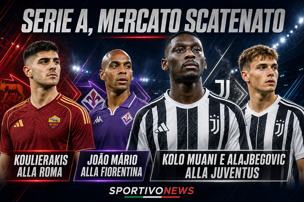 Serie A, il mercato entra nel vivo: Roma scatenata, la Juventus prepara il doppio colpo.