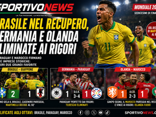 BRASILE, CUORE DA CAMPIONE: GERMANIA E OLANDA FUORI.