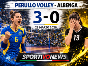 Volley B2F: Perullo arriva la 3 vittoria consecutiva con Albenga, 3 a 0