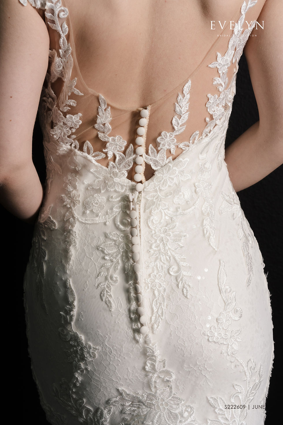 Thumbnail: UNE | S222609
Gown Info
Get ready to dance all night long in this gorgeous fitted lace gown! The bodice features a deep V neckline, stunning straps with lace appliques, and dainty cap sleeves. The glamorous lace appliques continue onto the chapel length train, making the dress absolutely show-stopping from the back! 

Material
Tulle/Lace

Color & Size
Ivory/Nude (Shown)

Ivory

 

Sizes available - 2-28  / 14W-32W