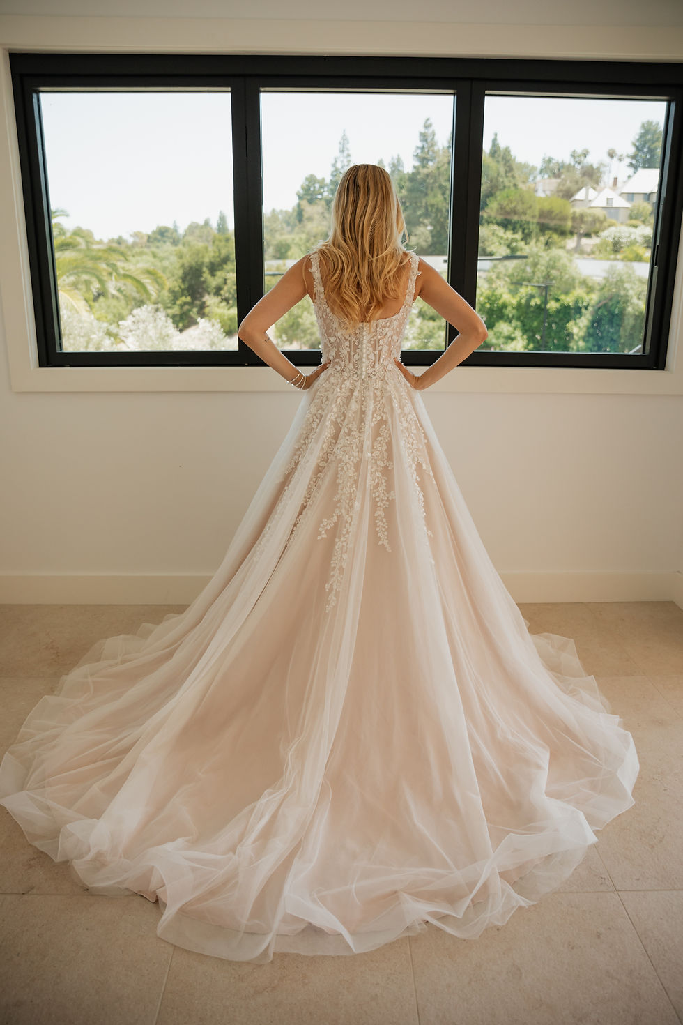 Thumbnail: Kinsley | S25505
Gown Info
Experience enchantment in this exquisite gown, where delicate tulle drapes gracefully over a mocha lining. A bodysuit inside ensures luxurious comfort. Embellished with intricate 3D embroidered lace, every detail of this gown exudes elegance and sophistication. The scoop neckline frames the shoulders with timeless grace and understated allure. Designed in a flattering ball gown silhouette, the voluminous skirt creates a regal and romantic presence, perfect for the bride envisioning a fairytale wedding. This gown promises to captivate hearts and create cherished memories, ensuring you feel like royalty on your special day.

Material
Lace/Tulle

Color & Size
Shown in Ivory/Champagne

Also available in Ivory/Ivory

Available Sizes: 2 - 28 / 14W - 32W Size Chart