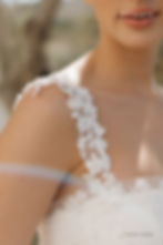 Thumbnail: Brynn | S241913
Gown Info
Introducing our alluring wedding dress designed to captivate and enchant. The low neckline is transformed into an elegant square neckline style, accentuated by delicate lace appliques. The crepe mermaid skirt adds a touch of sophistication and grace. The lace straps could also be worn as a draped lace off-shoulder sleeves, adding a romantic and whimsical touch. The asymmetrical lace appliques gracefully adorn the dress, creating a unique and modern look. The neckline and sleeves are further adorned with shimmering beadwork, adding a hint of sparkle. Embrace the allure of this gown on your special day, where you'll exude elegance and timeless beauty.

Material
Color & Size
Shown in Ivory/Ivory

Available Sizes: 2 - 28 / 14W - 32W Size Chart