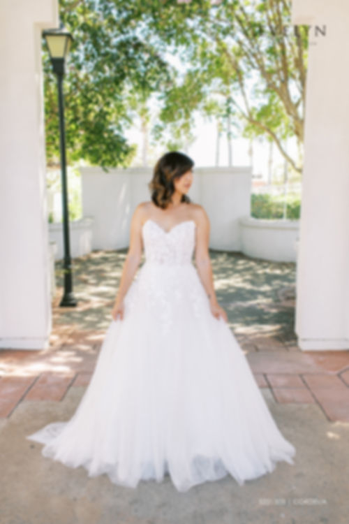 This strapless ballgown features tulle and lace in a timeless style. 

CORDELIA | S221505
Gown Info
This strapless ballgown features tulle and lace in a timeless style. The bodice features taffeta floral appliques and a dropped waist. The tulle skirt flows to a chapel length train.

Material
Lace

Tulle

 

Color & Size
Ivory/Nude (Shown)

Ivory/Ivory

Sizes available in 2-28  / 14W-32
