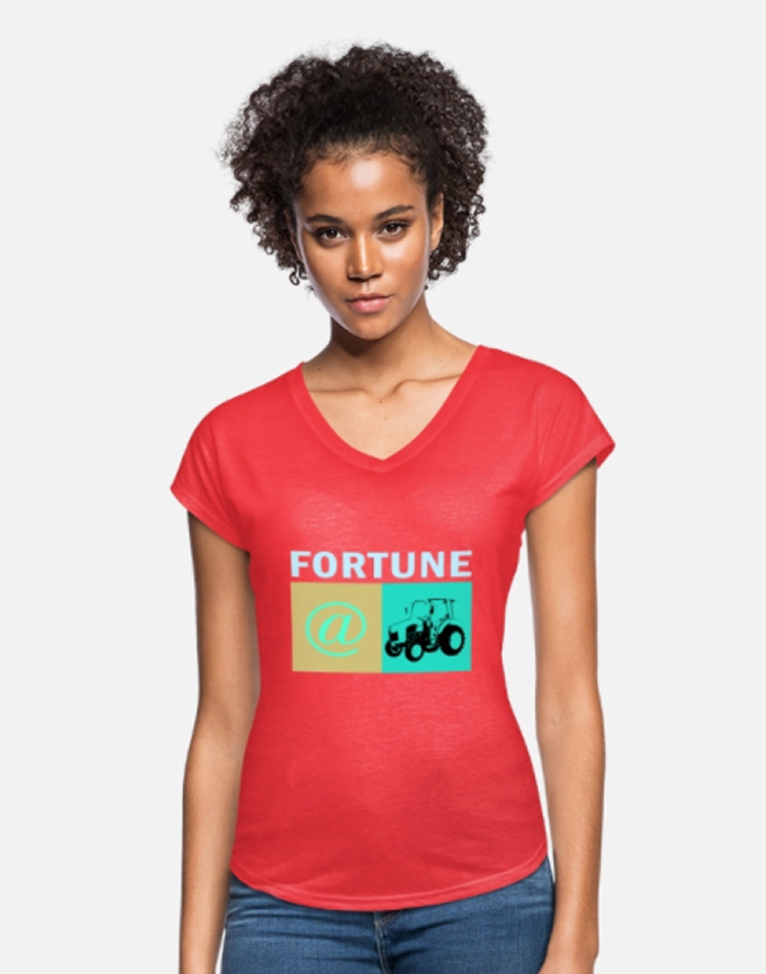 Women's Tri-Blend V-Neck T-Shirt 