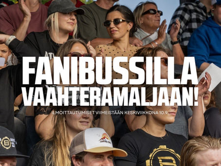 MENNÄÄN BUSSILLA FINAALIIN 13.9.!