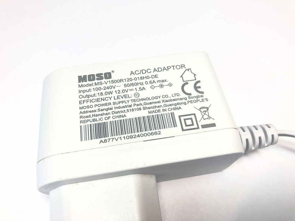 Thumbnail: Moso MS-V1500R120-018H0-DE Original Power Adapter 12V 1.5A ( 5.5 mm x 2.1 mm )