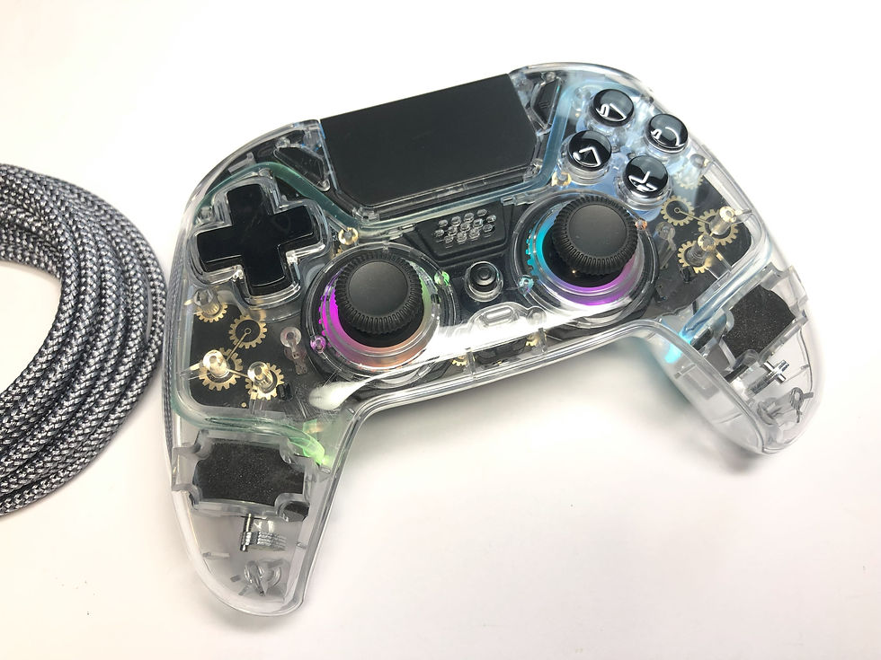 Thumbnail: Deltaco Gaming GAM-169-T Transparent Wireless Controller PS4, PC, Androi