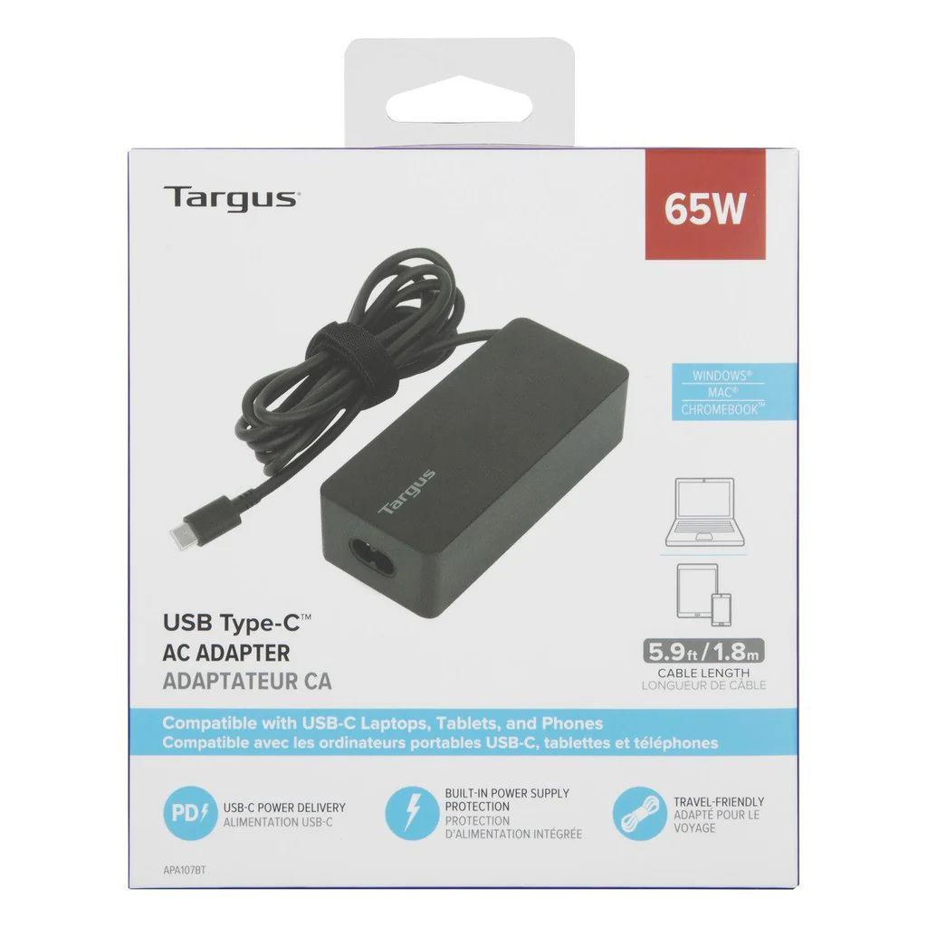 Targus 65W USB‑C Laptop Charger APA107EU