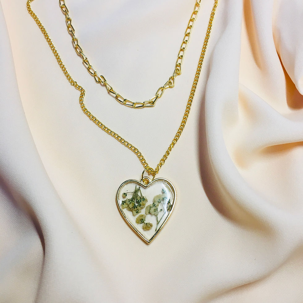 Thumbnail: Sunshine Heart Shape Resin Pendant
