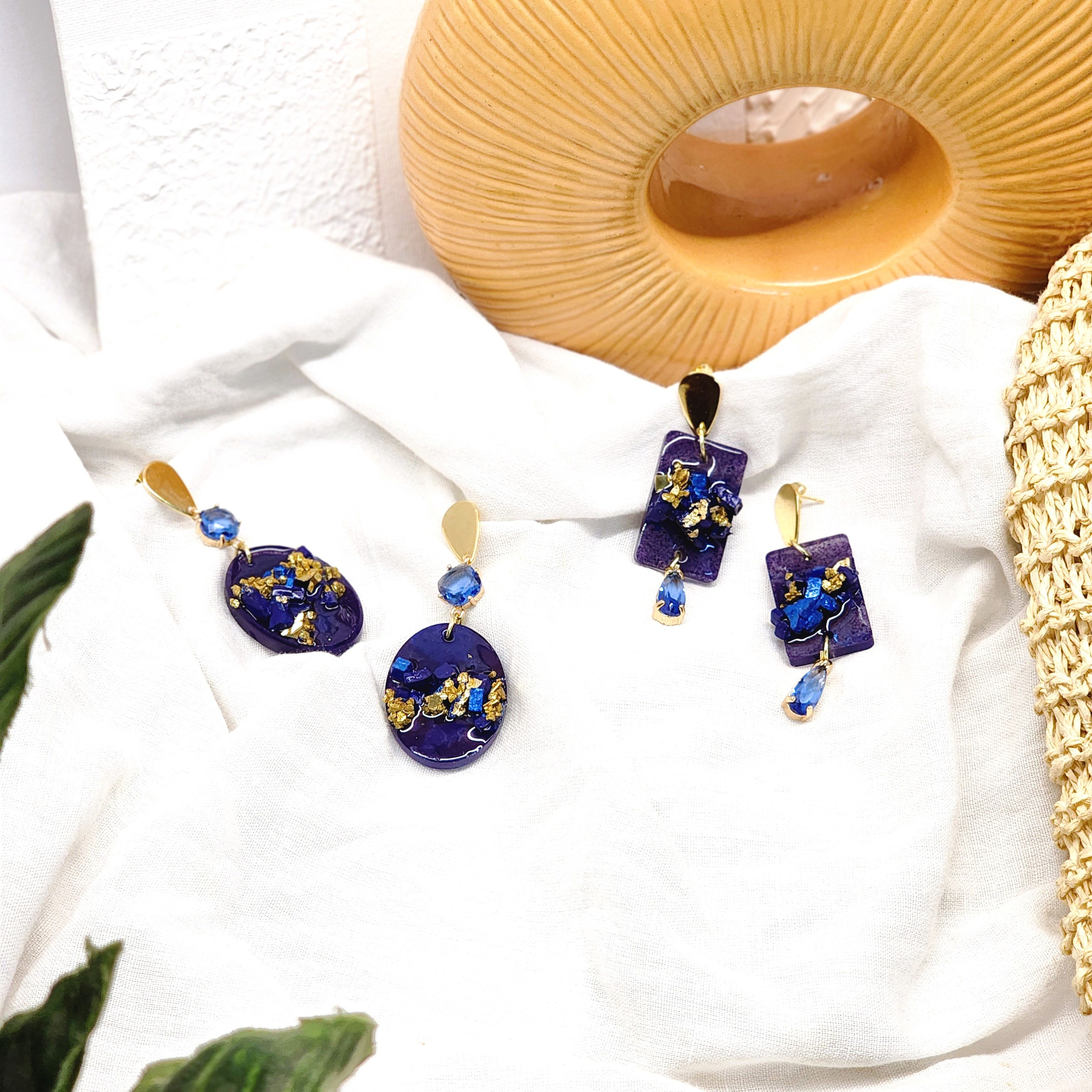 Handmade Geode Earrings