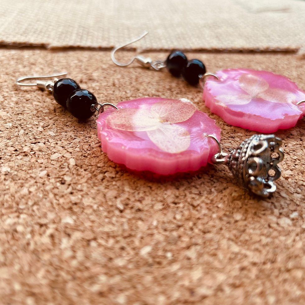 Thumbnail: Hydrangeas dangle earrings 
