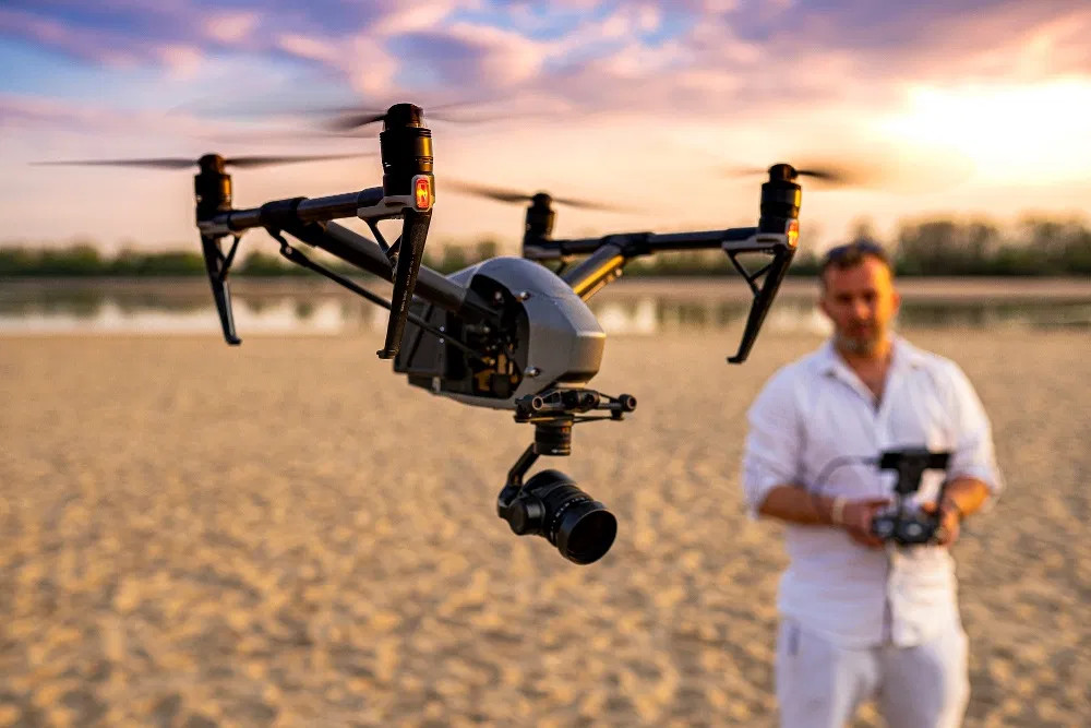 Operator drona Inspire 2 | Arkadiusz Bąba
