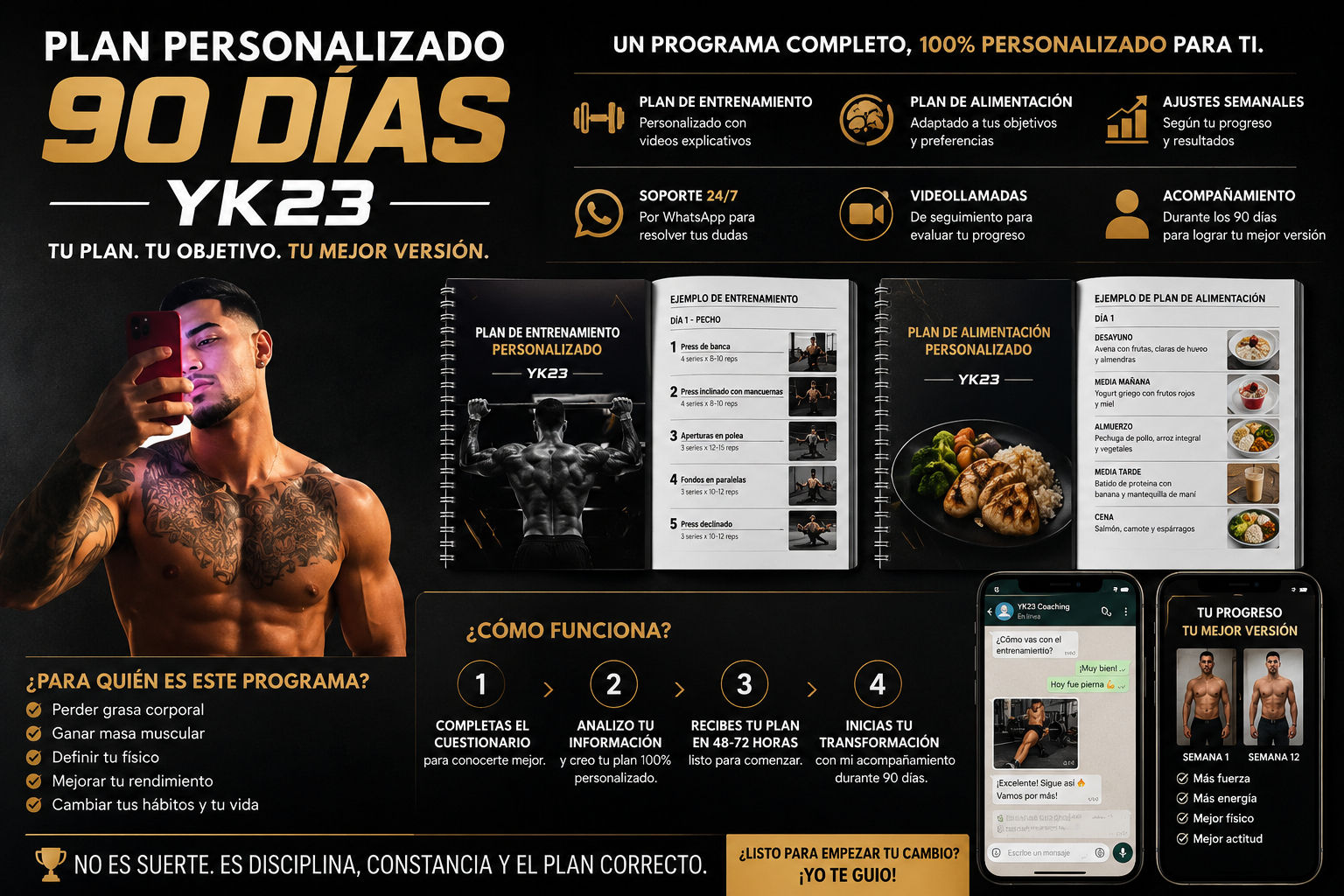 Plan Online Personalizado 90 Días-YK23