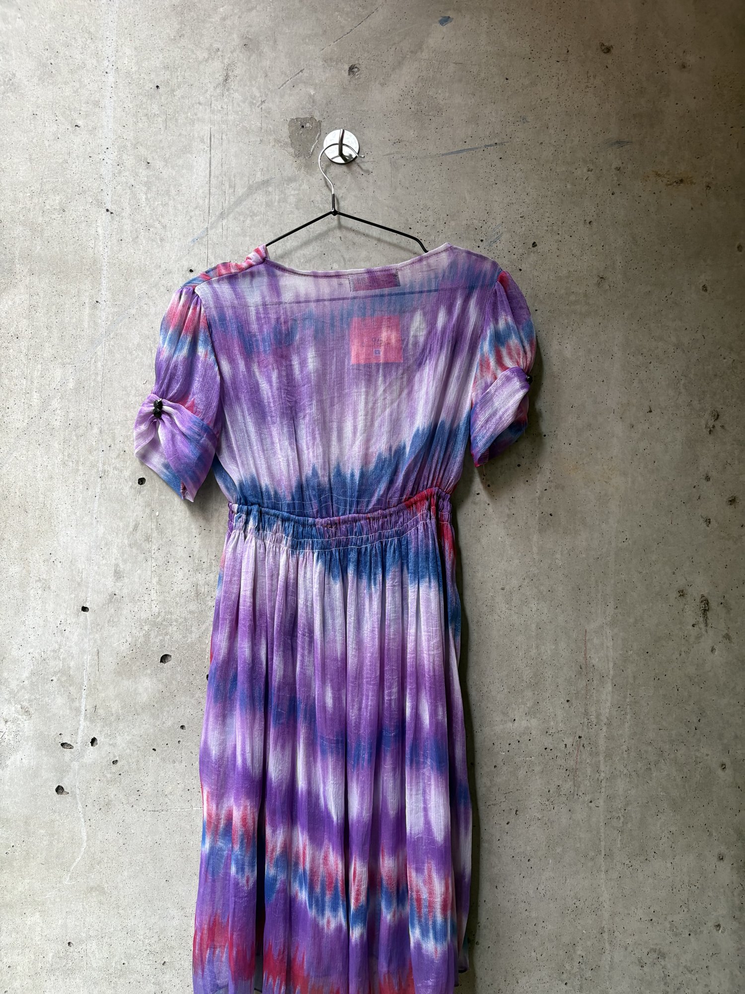 2000s De Rose Tie-Dye Wrap Dress, image 4