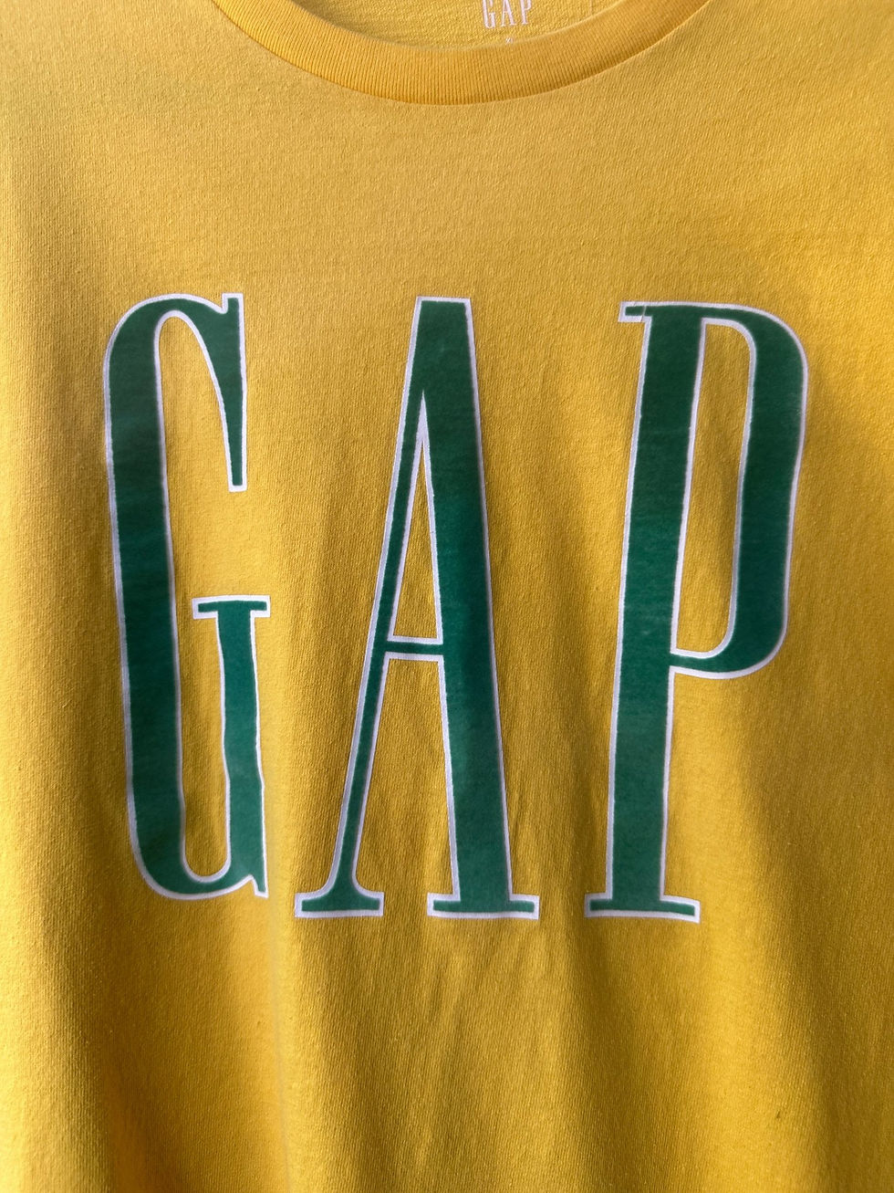 GAP Yellow Cotton Velour GAP -Shirt