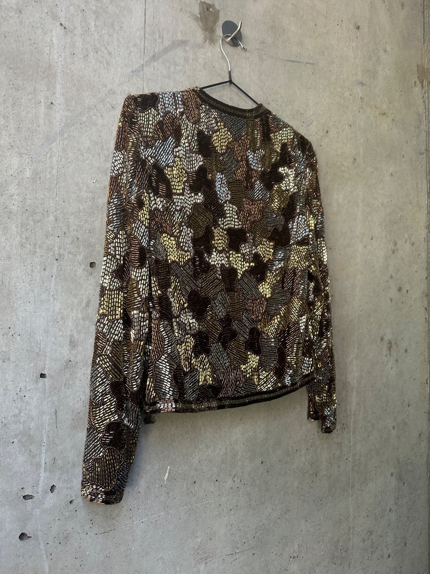 1980s Victoria Royal Ltd. Sequin Beaded Evening Jacket, image 7