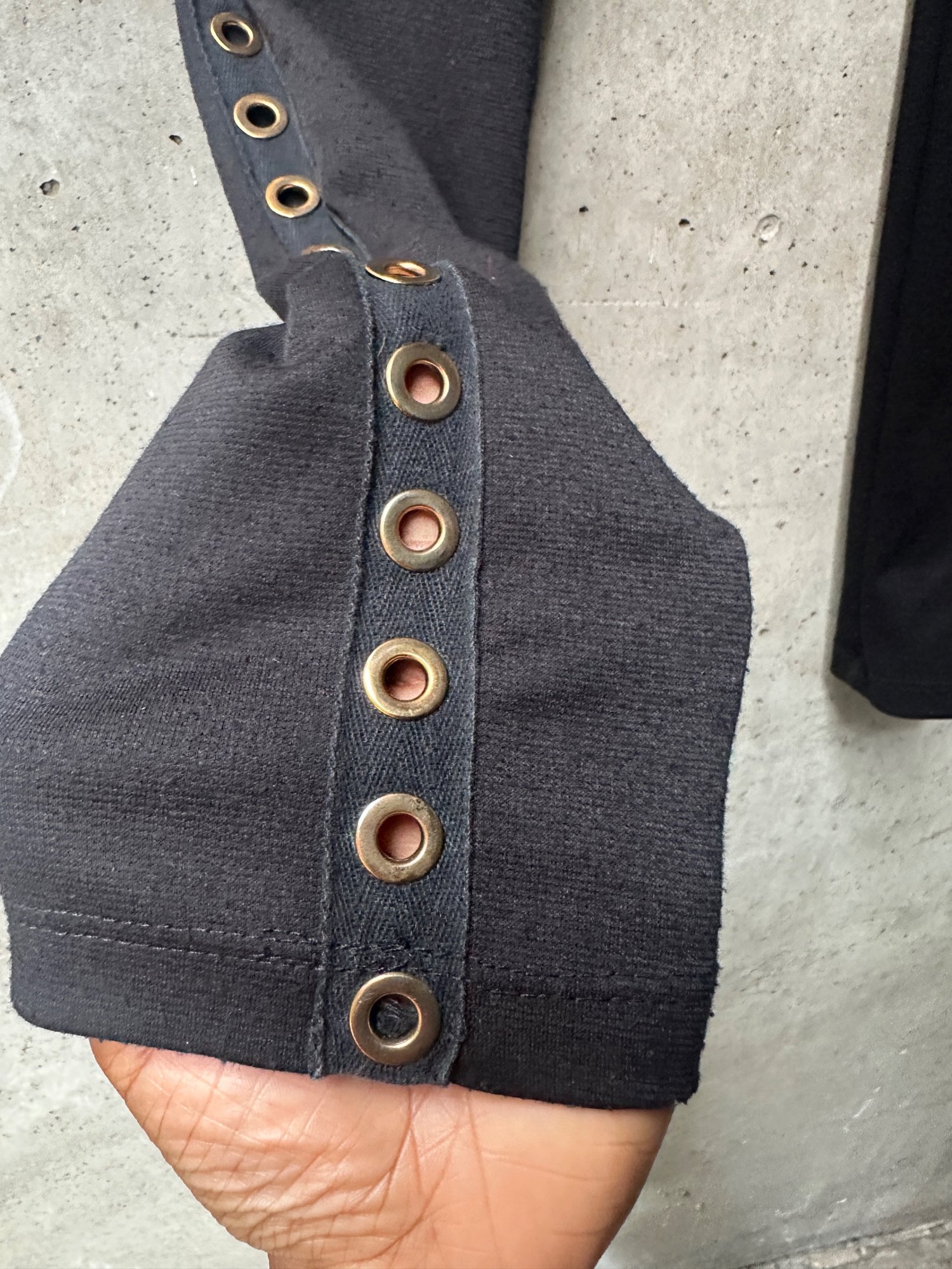 Black Leggings with Grommet Detail, image 5