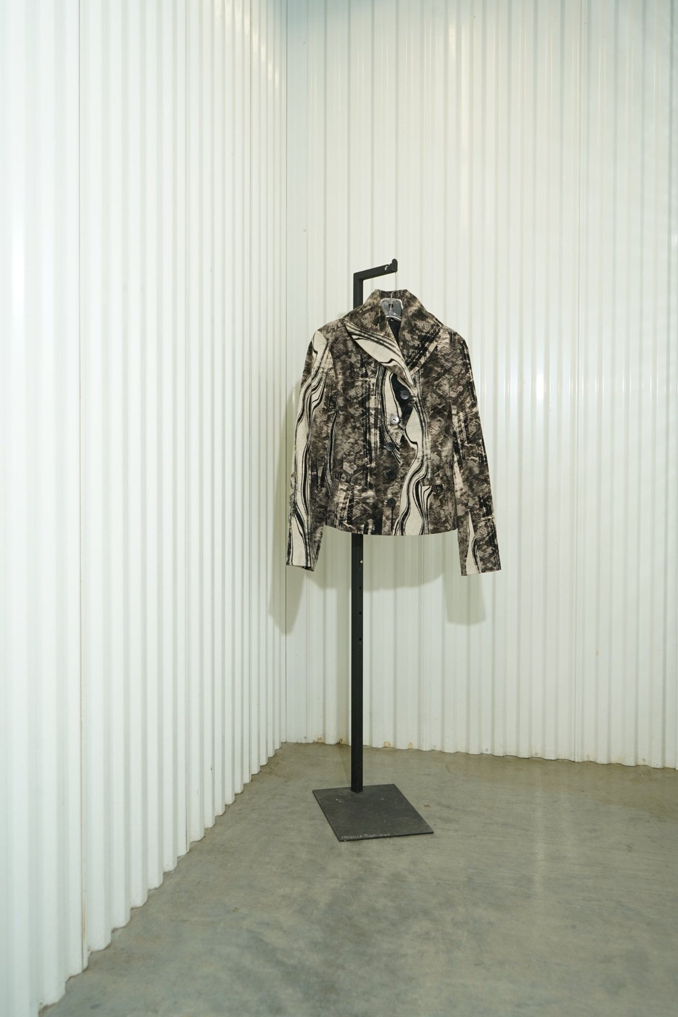 Rodika Zanian Abstract Print Zip-Up Jacket