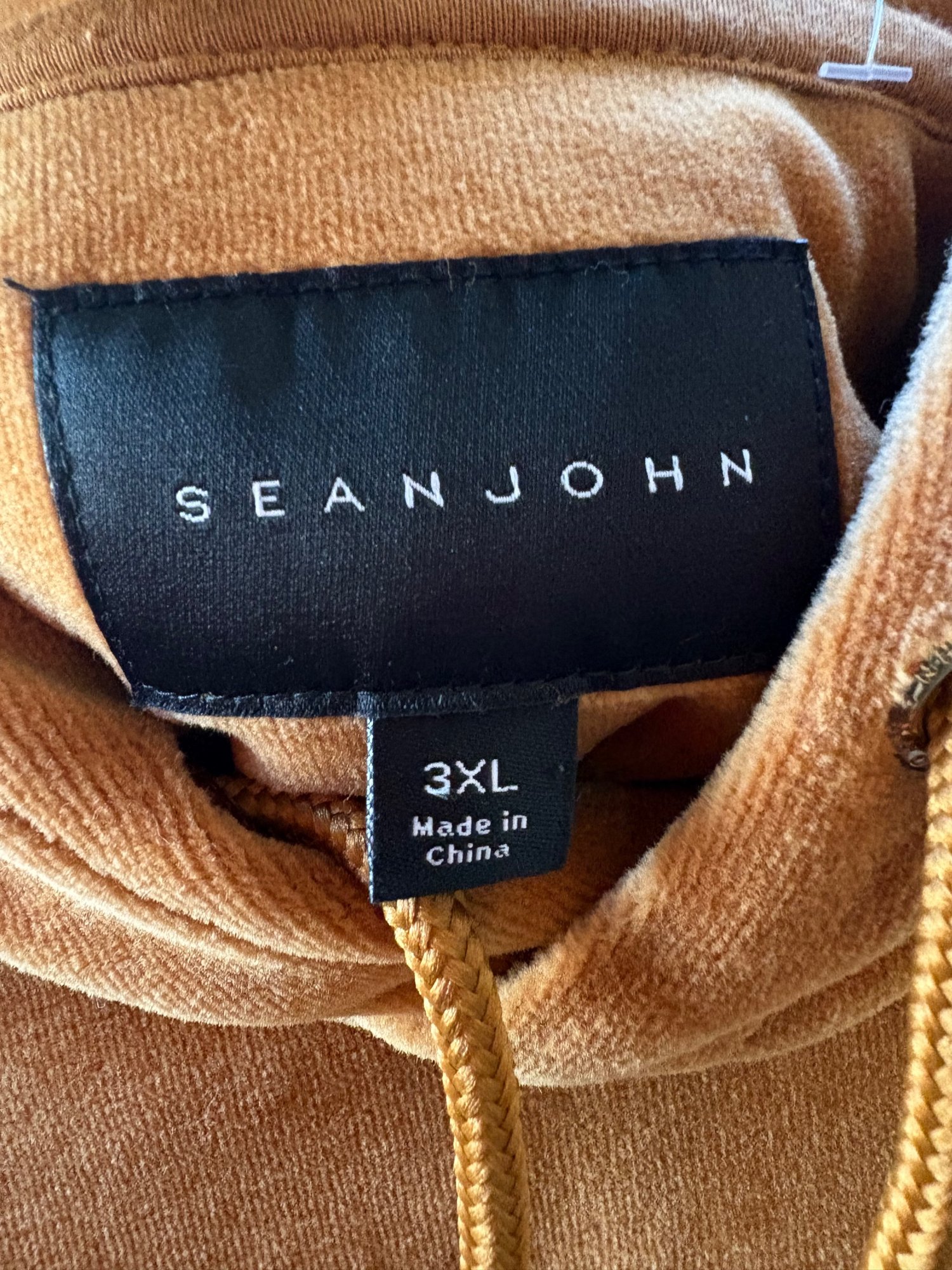 SeanJohn Y2K / early 2000s Tan velour seanjean hoodie, image 4