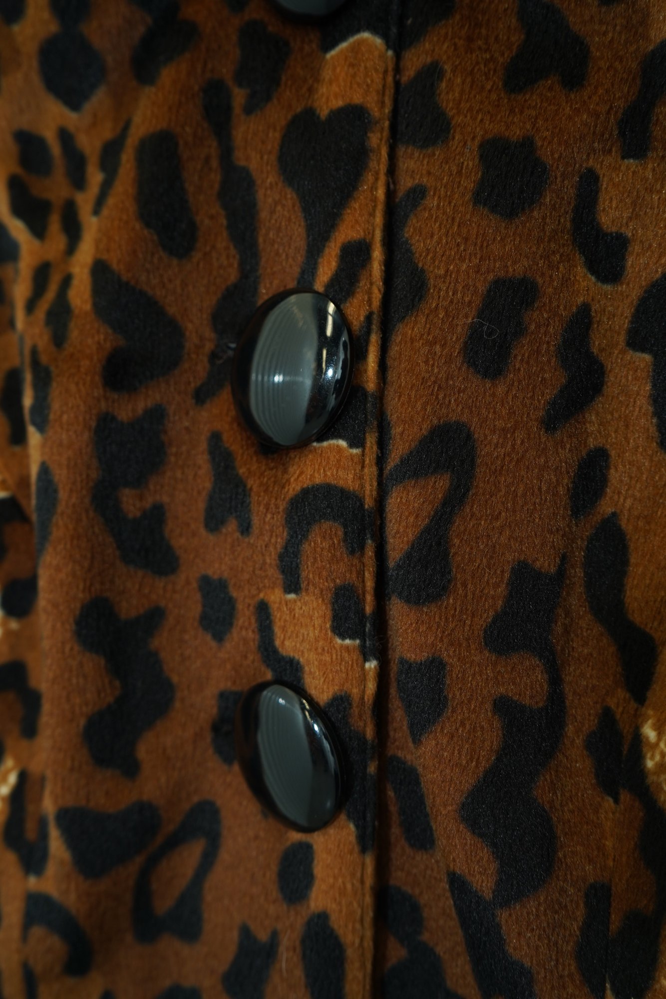 90s Central Falls Leopard Faux Fur Crop Jacket, image 4