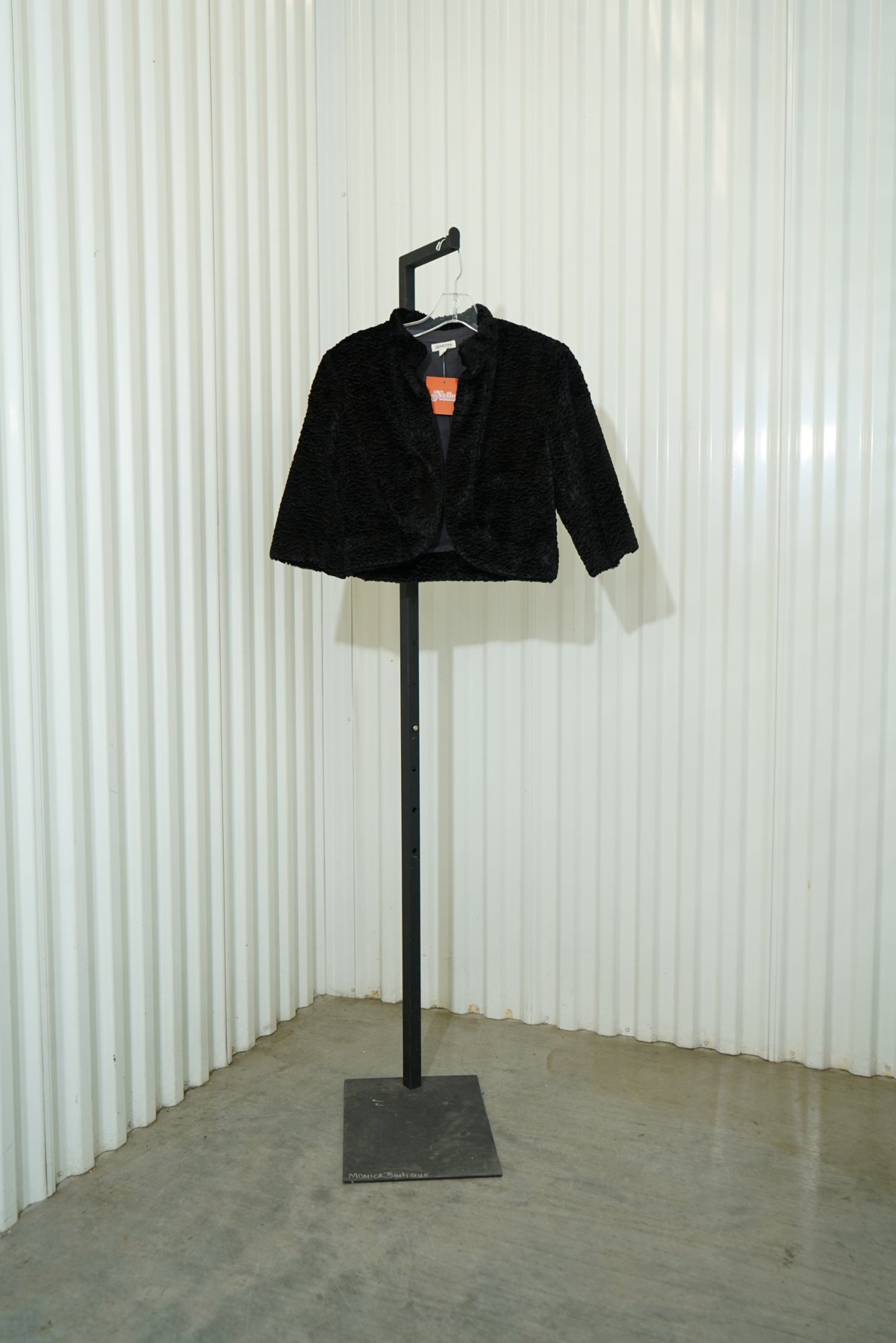 1980s-1990s Generra Vicose  faux fur persian- lamb style cropped jacket, image 2