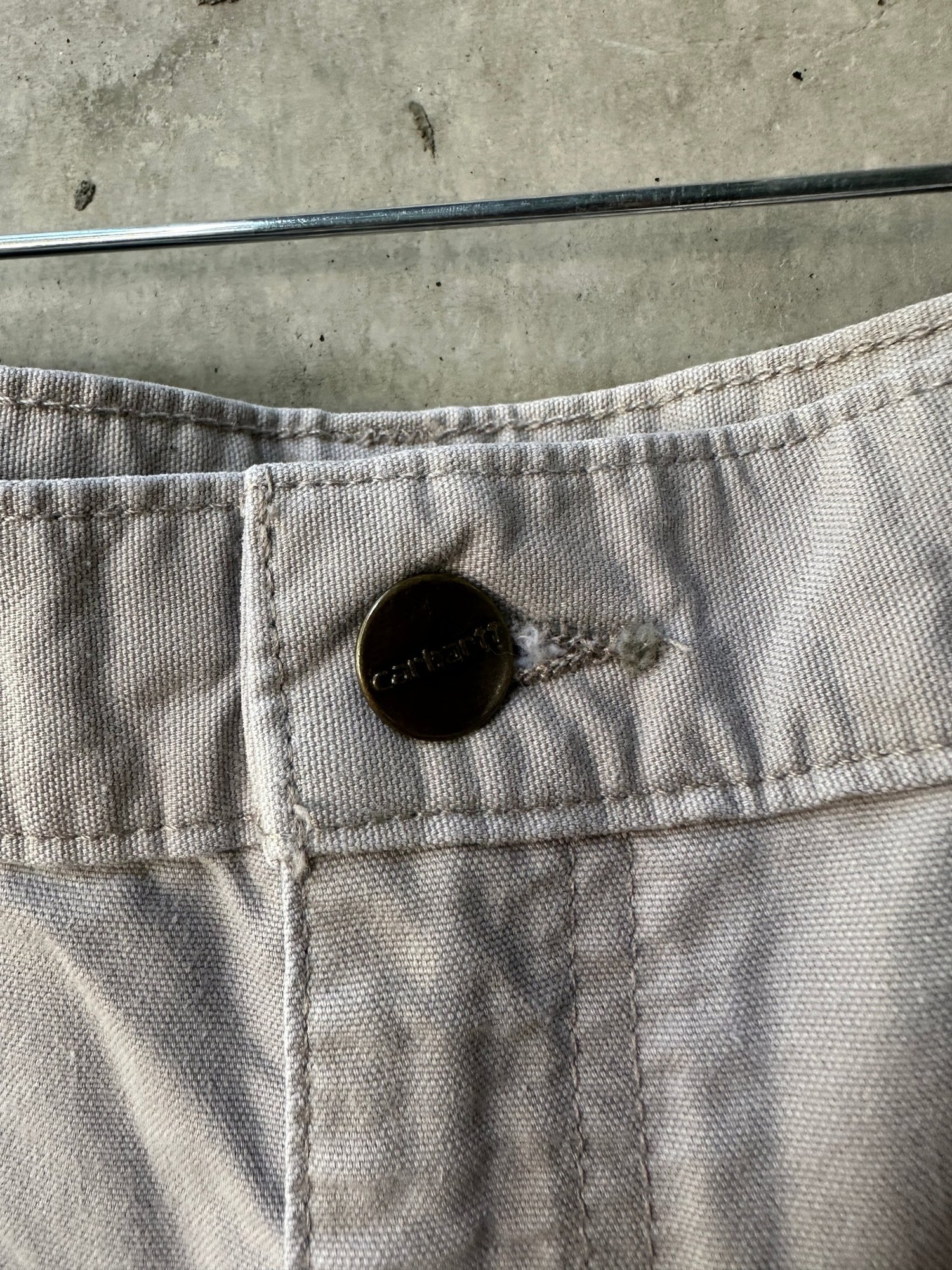 1990s-2000s Carharrt Vintage Khaki Carpenter Shorts, image 2