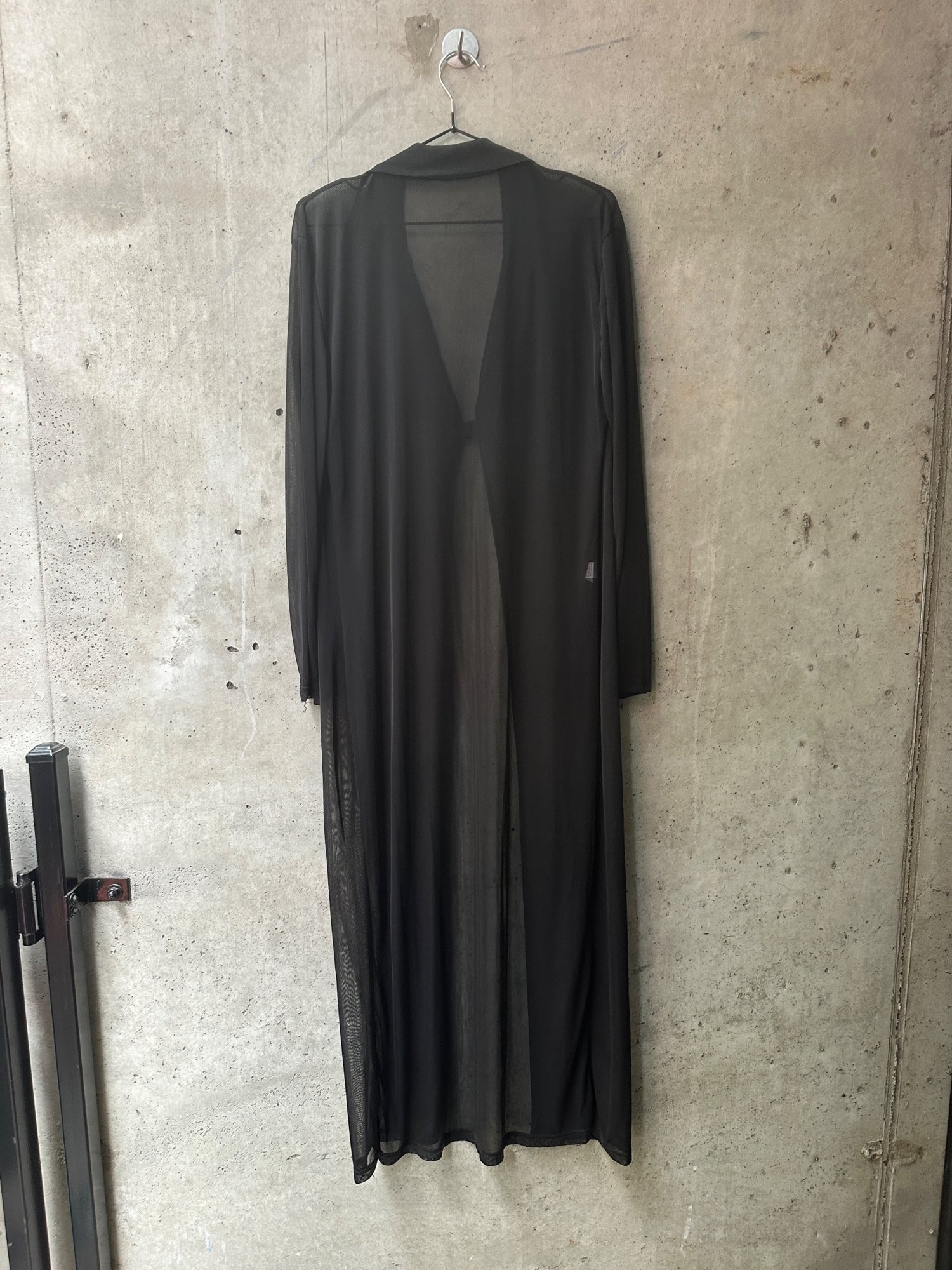 2000s-2010s DREAM PARIS Sheer Black Long Duster Cardigan, image 7