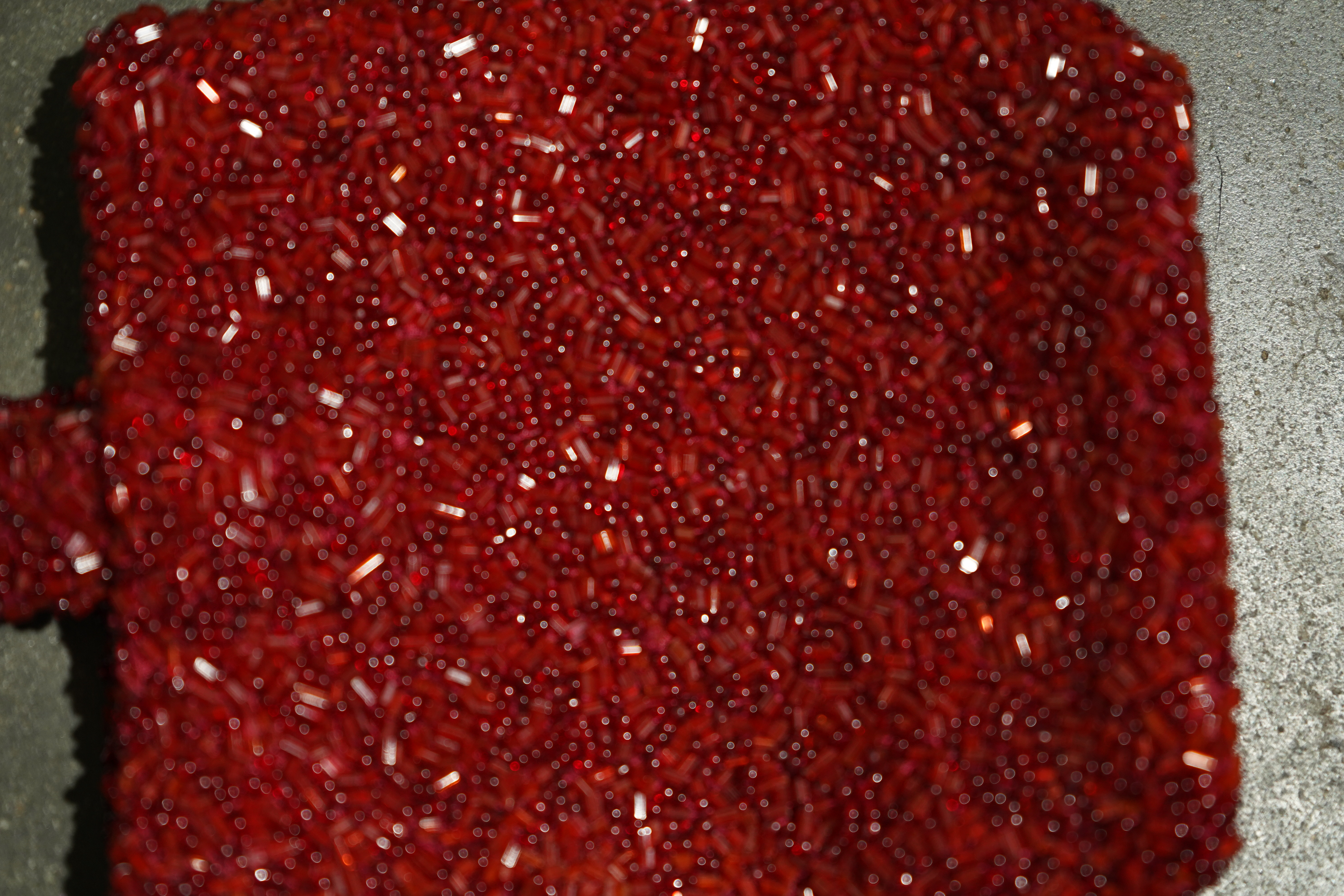 Moyna Red Beaded Wristlet Bag — image 3