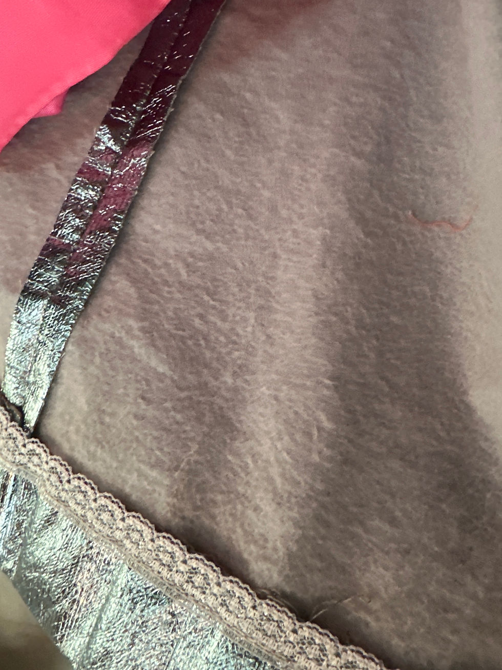 Thumbnail: Vintage Metallic Silver Mod Rain Coat – Main Street (1960s–70s)